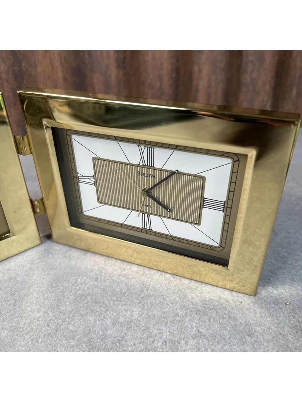 Bulova Hinged Brass Picture Frame 3